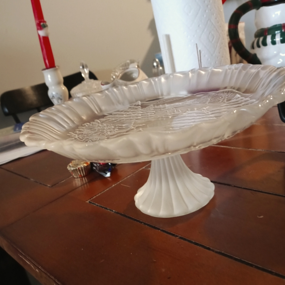Mikisa "winter dreams" crystal dish